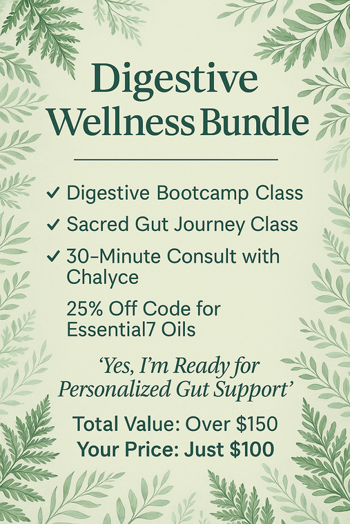 Digestive Wellness Bundle – Classes, Consult & 25% Off Oils